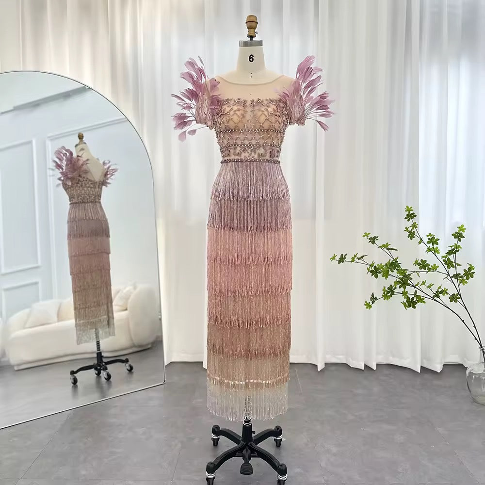 Ombre midi dress