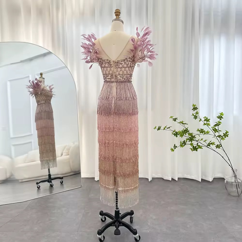 Ombre midi dress