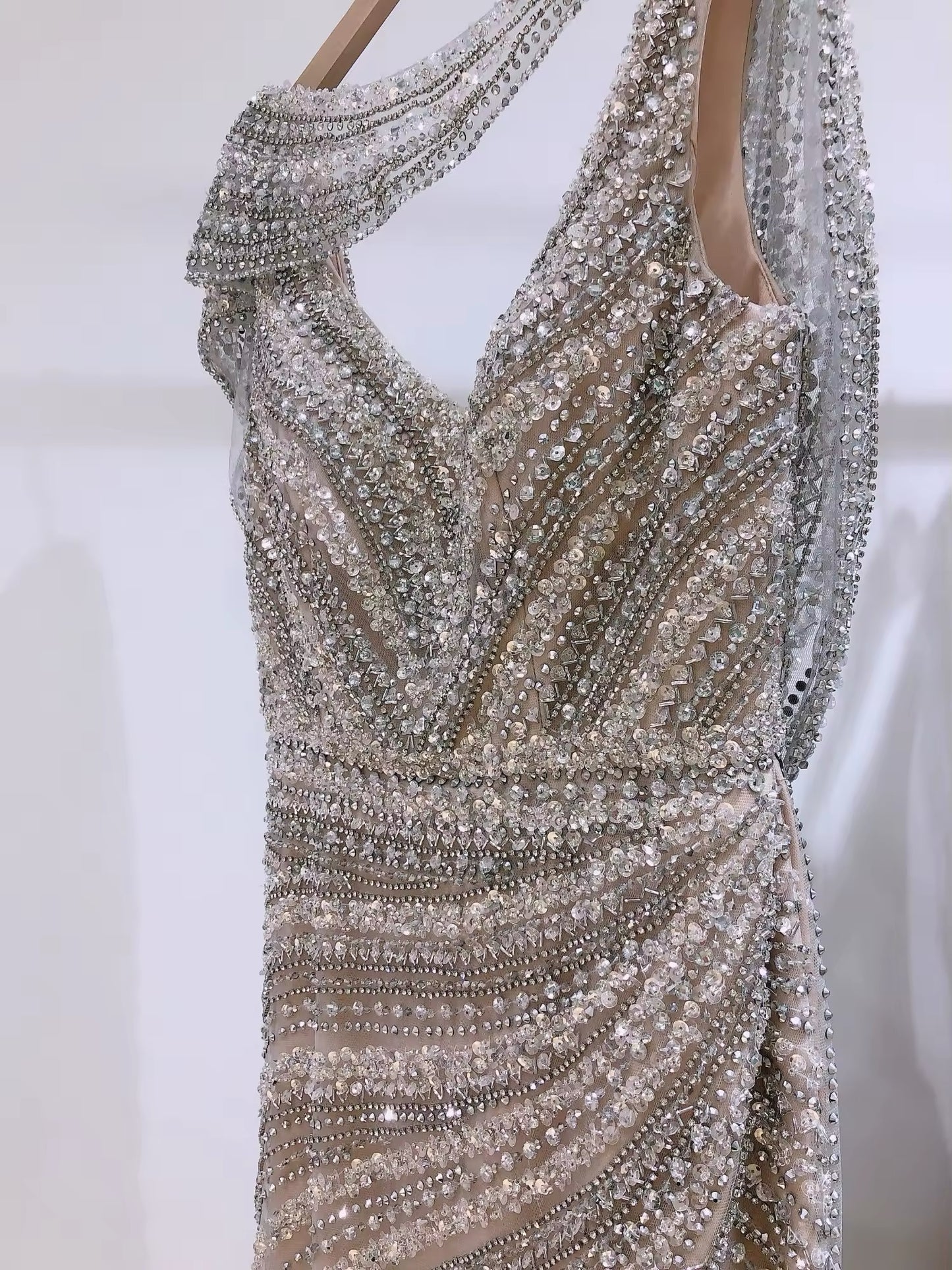 Luxury Embroidered Crystal Dress