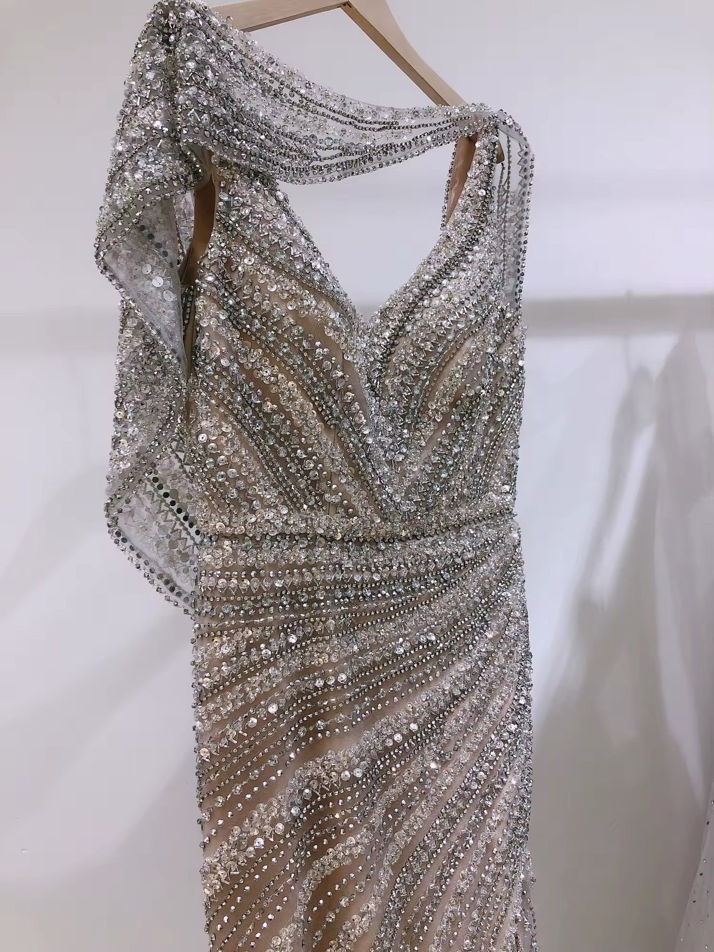 Luxury Embroidered Crystal Dress
