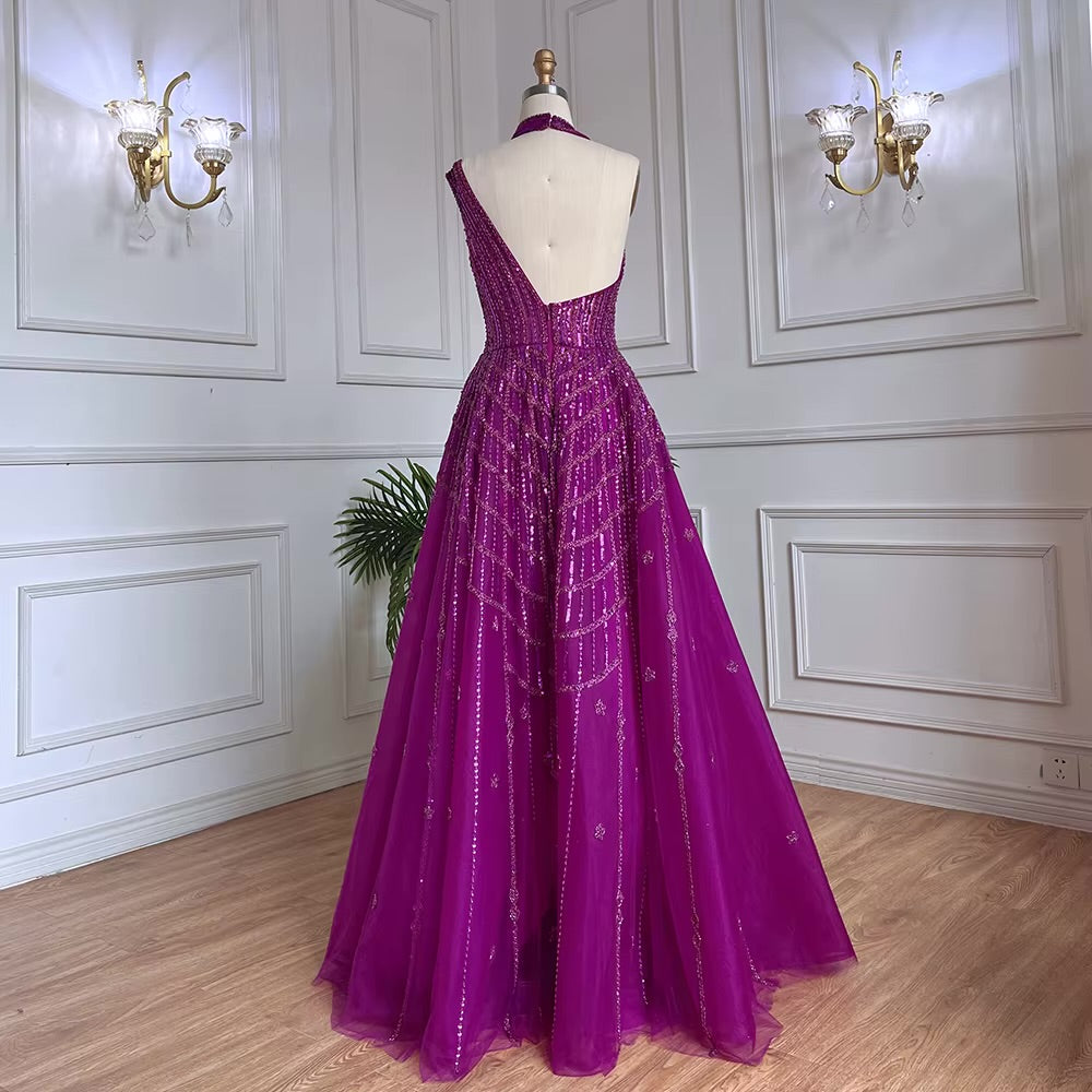 Elegant Beaded Ball Gown – Sparkling One-Shoulder Formal Dress