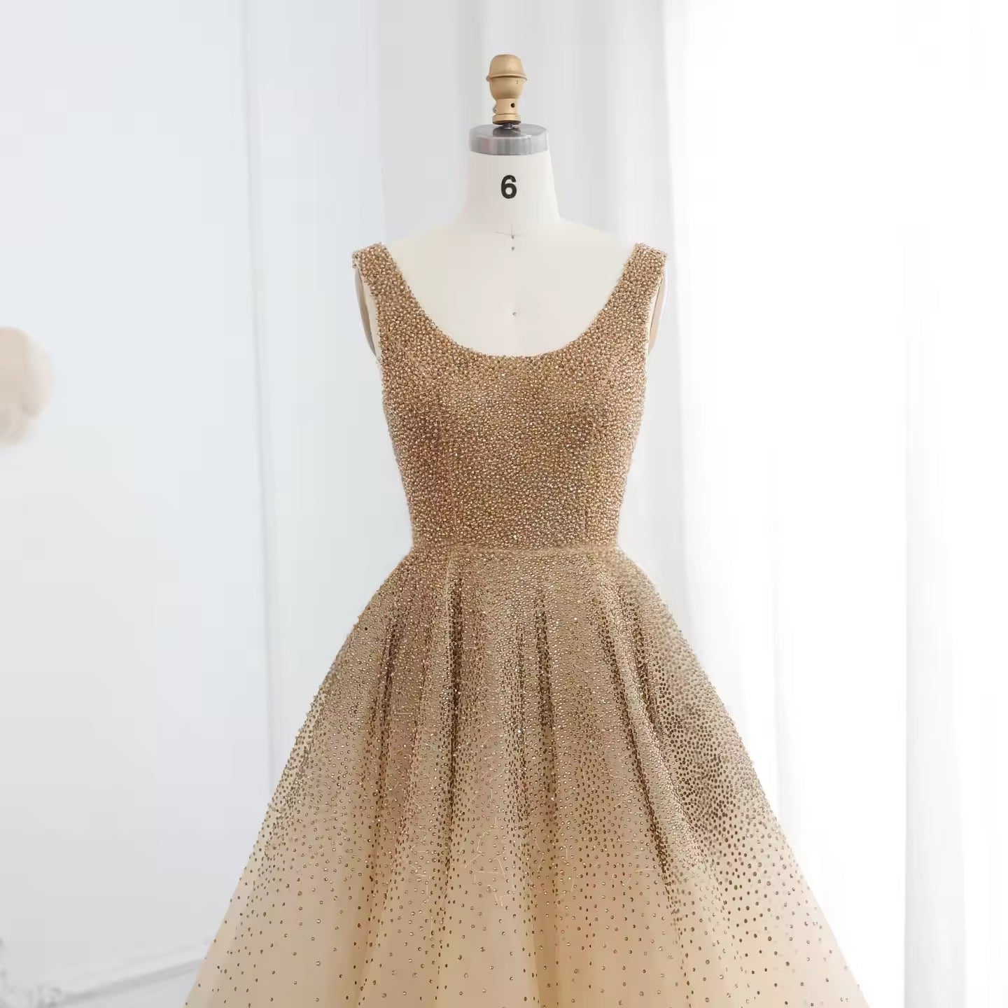 Luxury Crystal Evening Dress