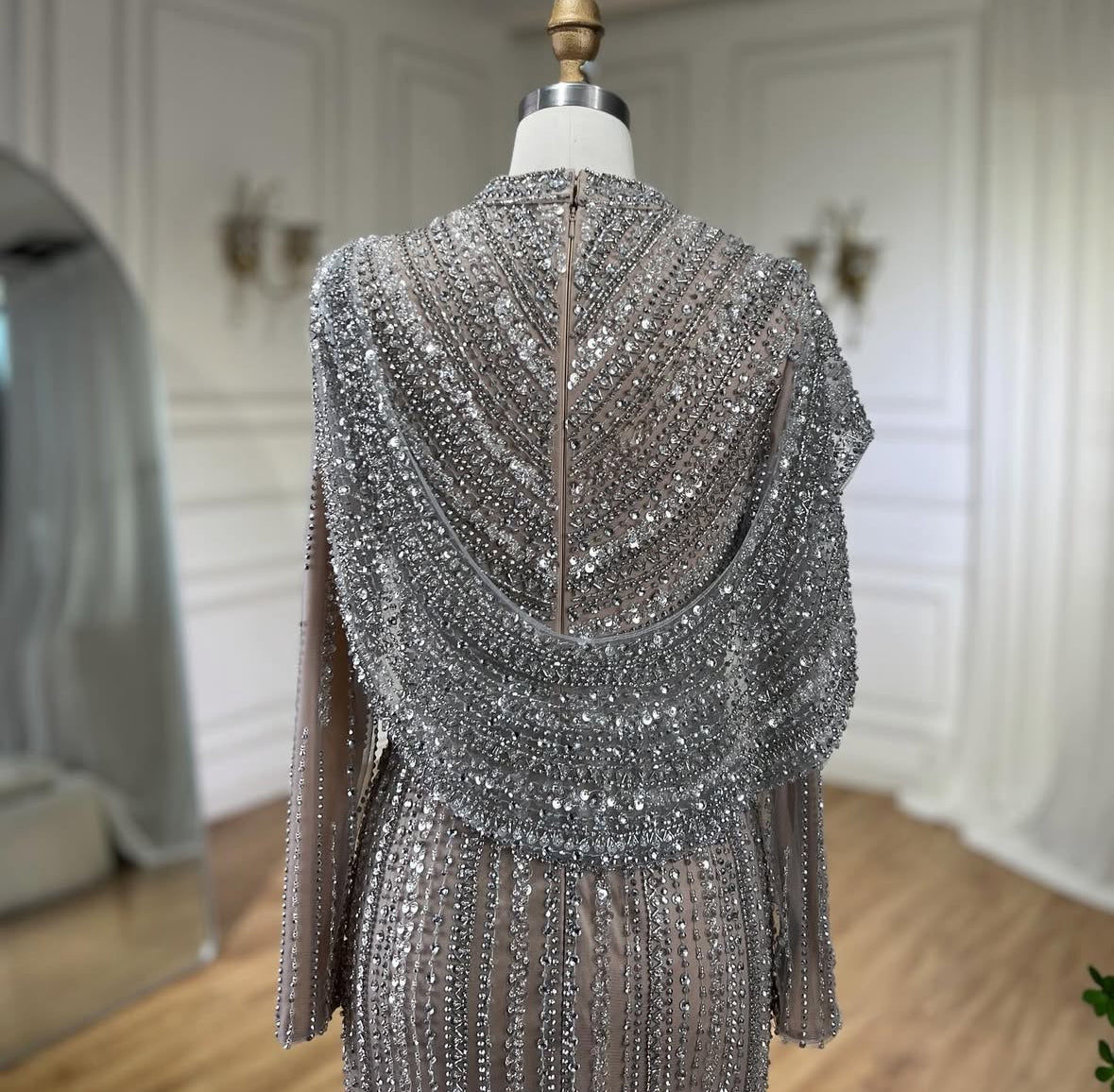 Luxury Embroidered Crystal Dress