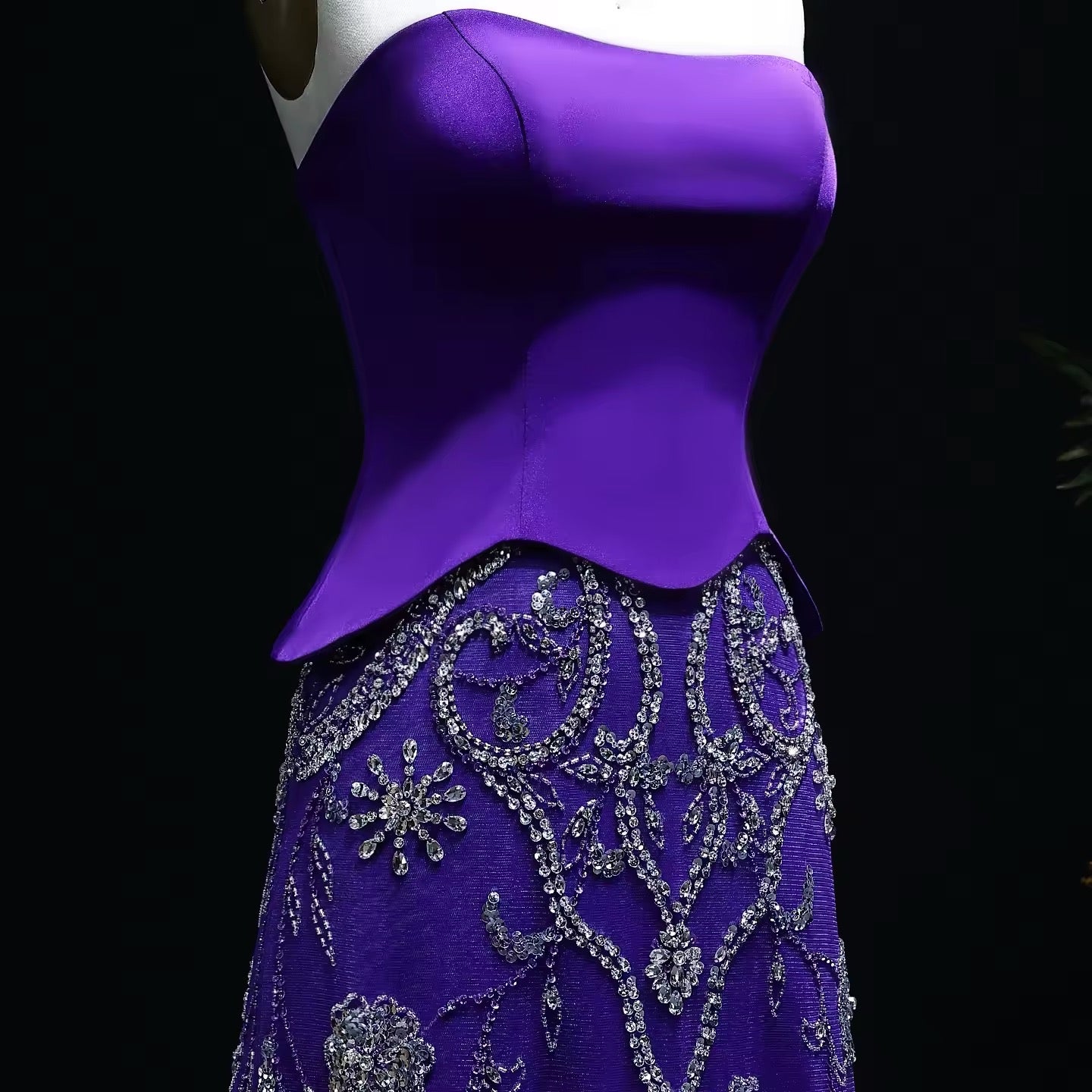 Luxury Corset Gown with Sparkling Crystal Details 2025