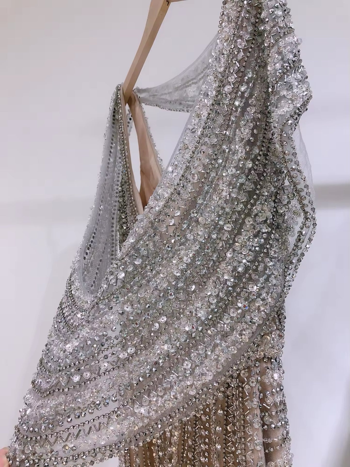 Luxury Embroidered Crystal Dress