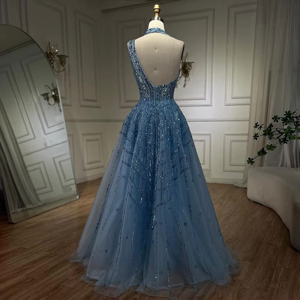 Elegant Beaded Ball Gown – Sparkling One-Shoulder Formal Dress