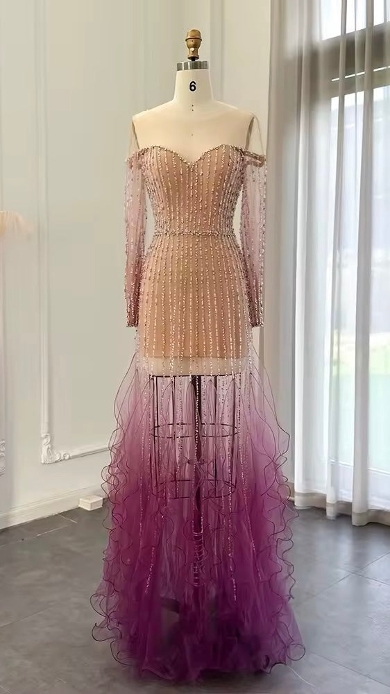 Luxury Evening Long Sleeve dress