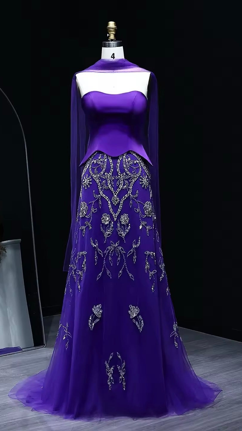 Luxury Corset Gown with Sparkling Crystal Details 2025