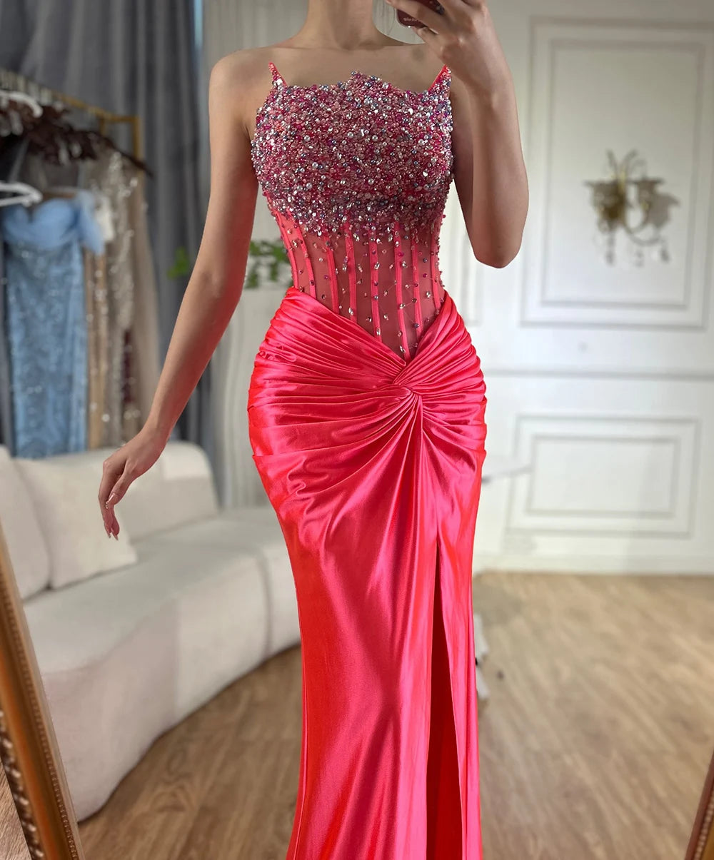 Side Split Beaded
Mermaid Luxury Evening