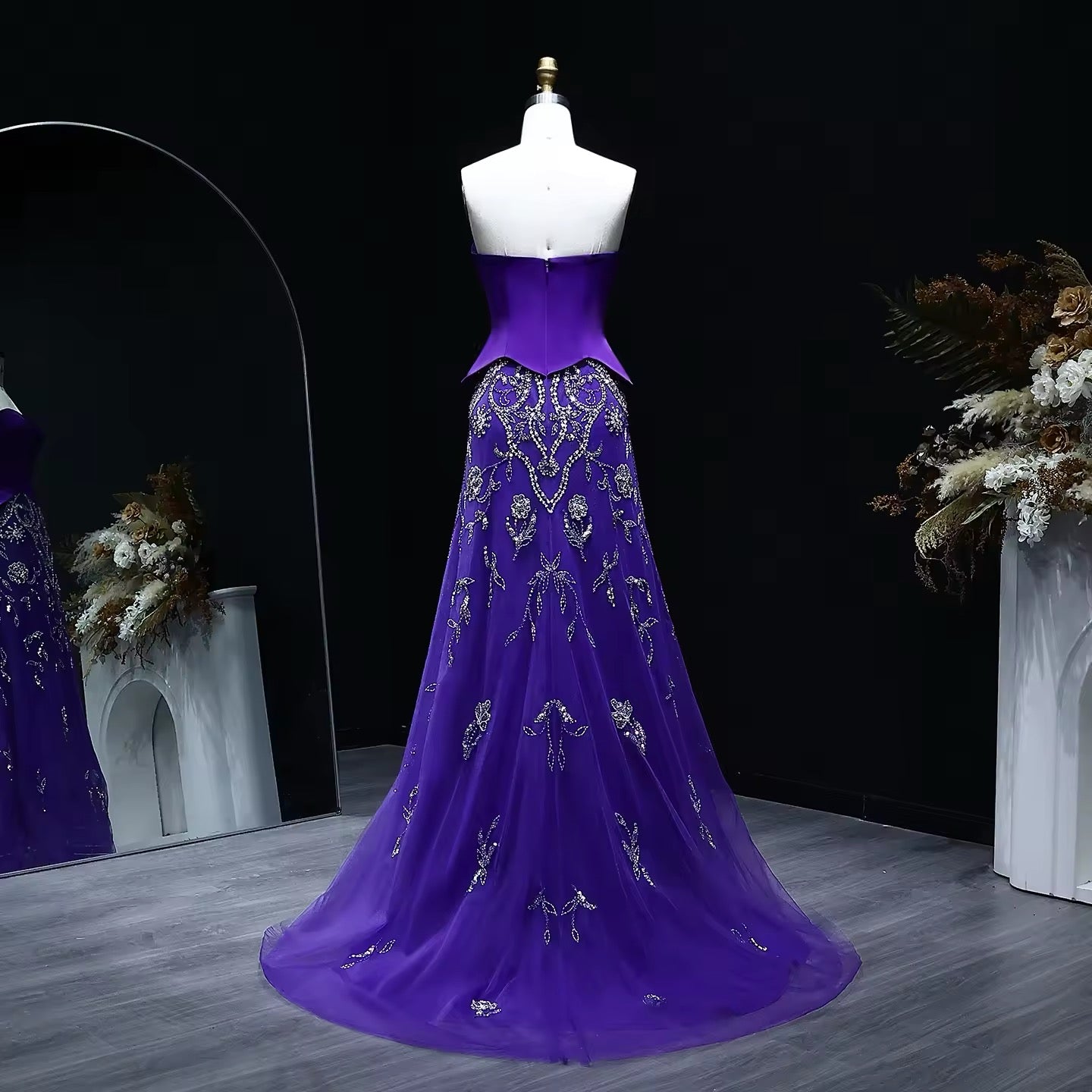 Luxury Corset Gown with Sparkling Crystal Details 2025