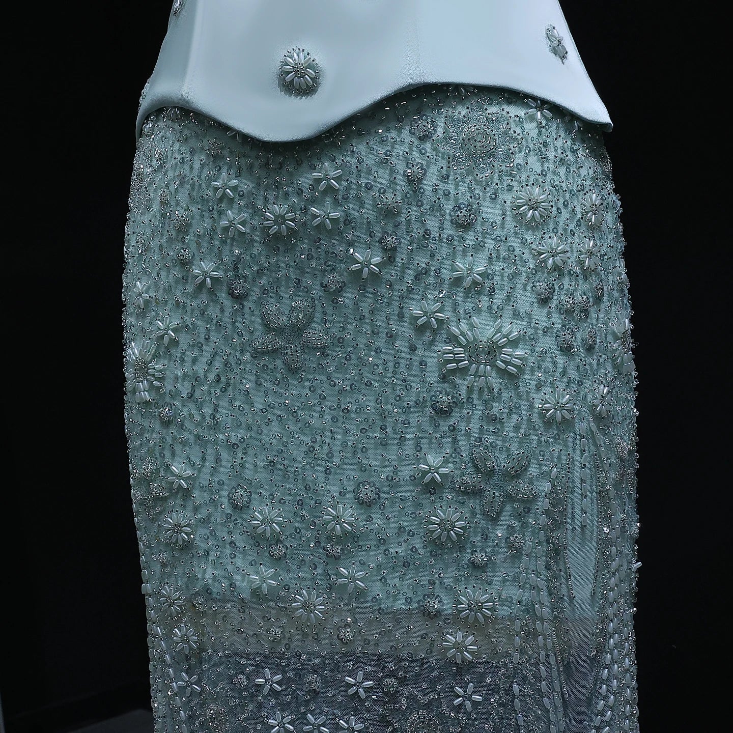 Two Pieces Evening Dress with Spaghetti Straps