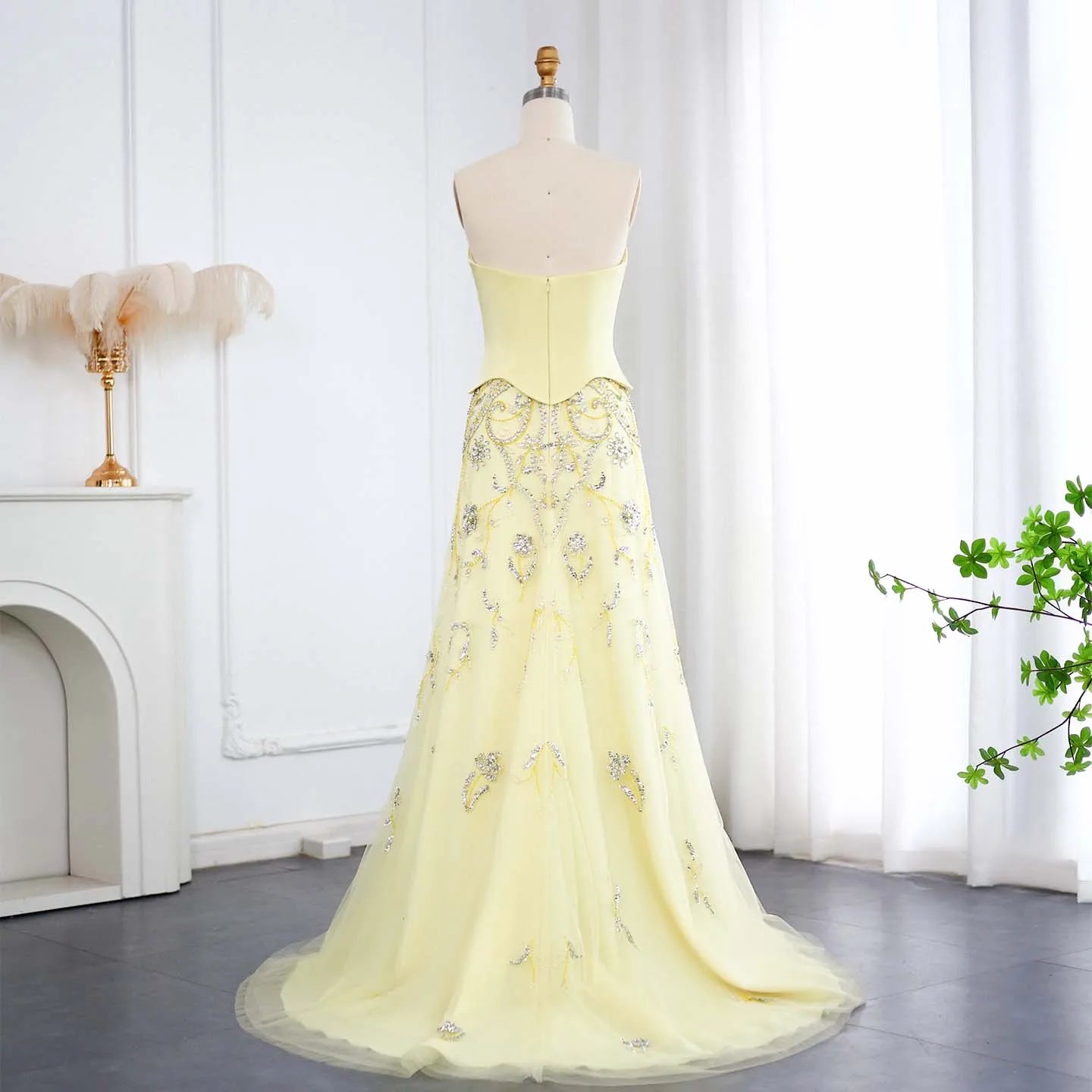 Luxury Corset Gown with Sparkling Crystal Details 2025