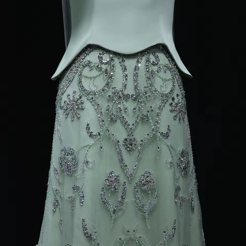 Luxury Corset Gown with Sparkling Crystal Details 2025