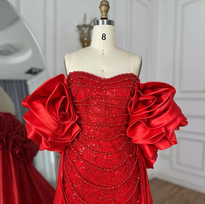 Luxurious red dress