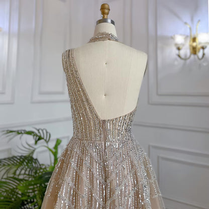 Elegant Beaded Ball Gown – Sparkling One-Shoulder Formal Dress