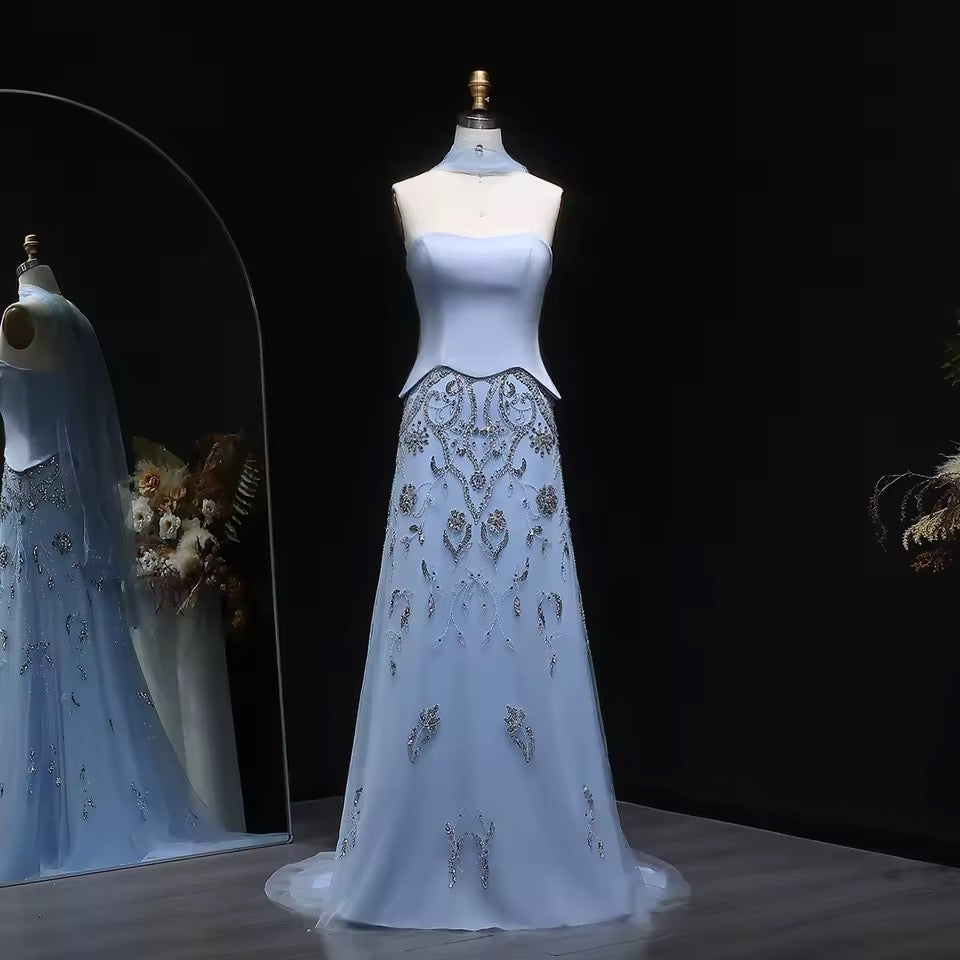 Luxury Corset Gown with Sparkling Crystal Details 2025