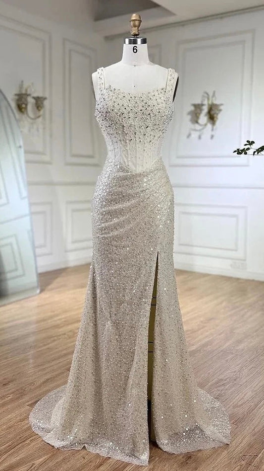 Mermaid Evening Luxury Crystal Dress