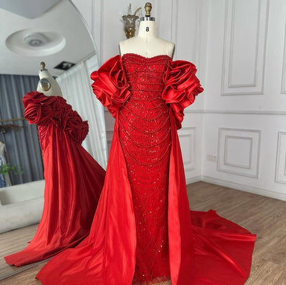 Luxurious red dress