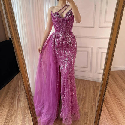 “Eternal Elegance” Luxury Embroidered Crystal Gown