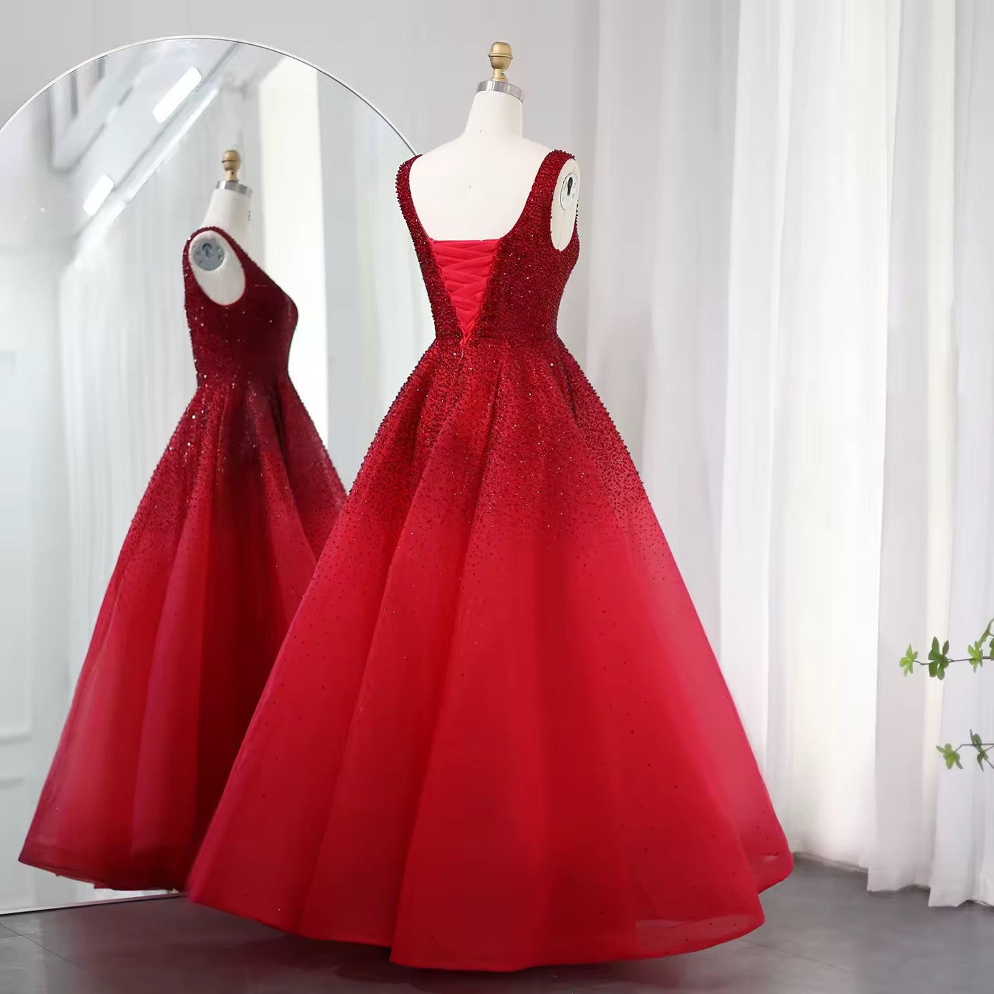 Luxury Crystal Evening Dress