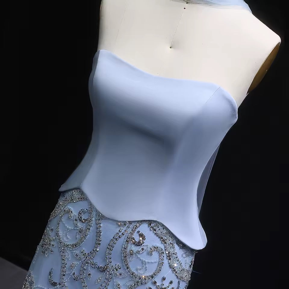 Luxury Corset Gown with Sparkling Crystal Details 2025