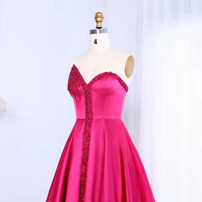 Elegant Couture Gown with Crystal Detailing