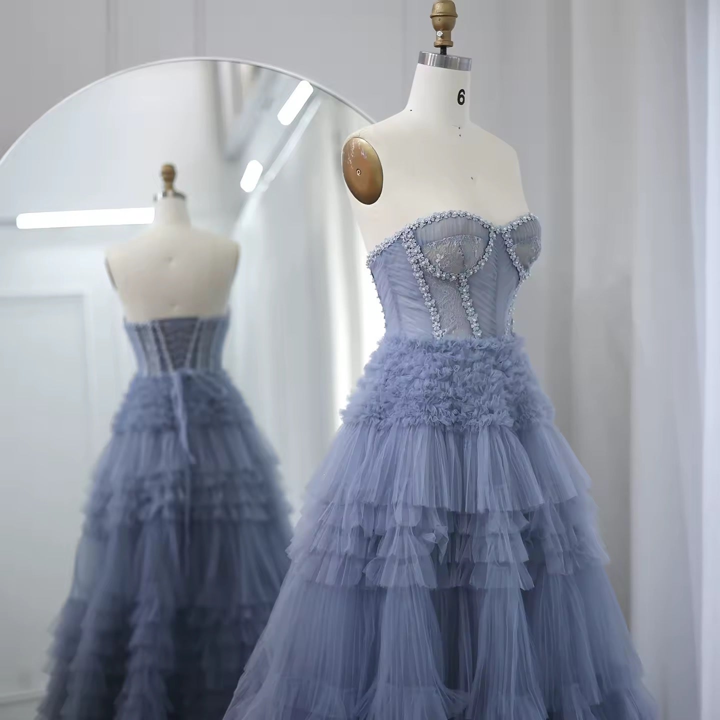 Elegant Ball GownTulle Evening Dress