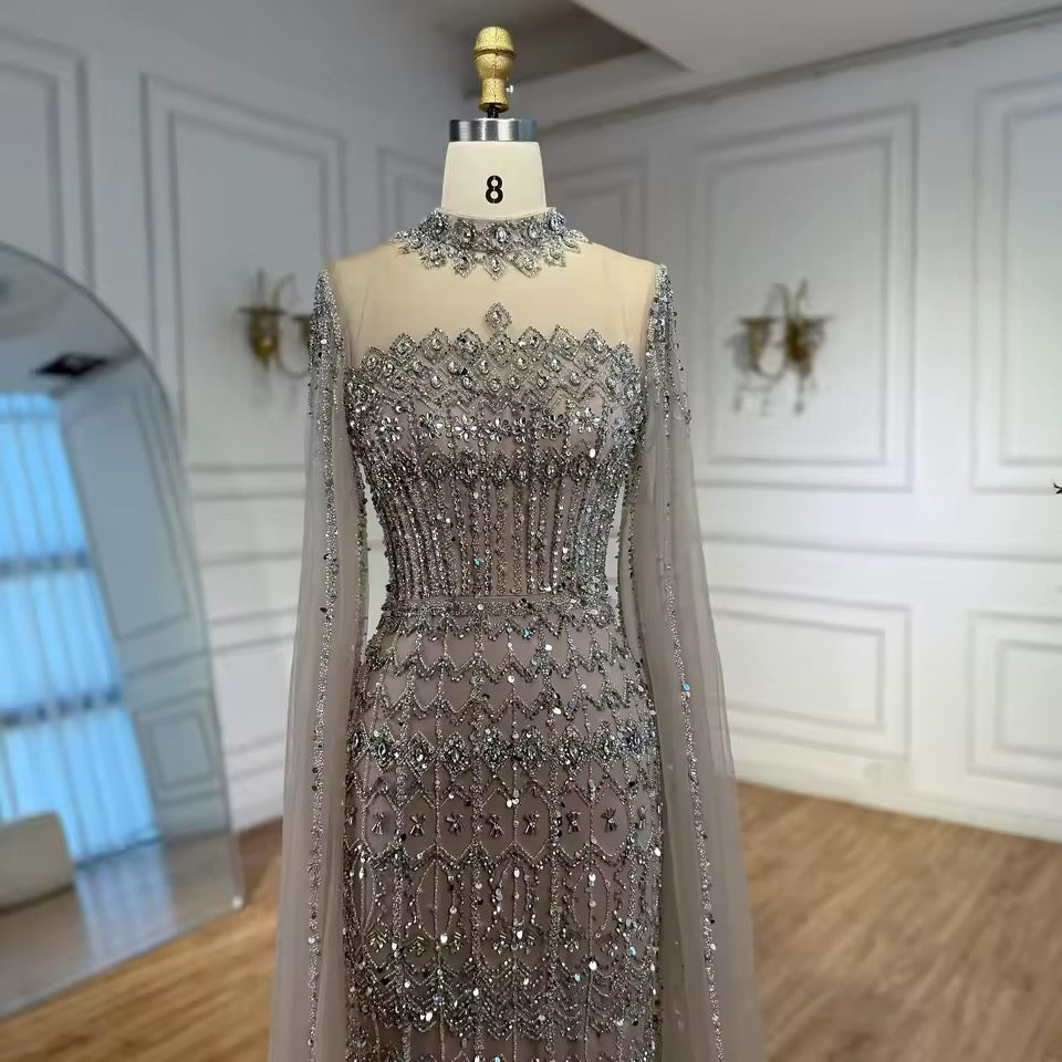 “Regal Majesty” Luxury Embroidered Crystal Dress