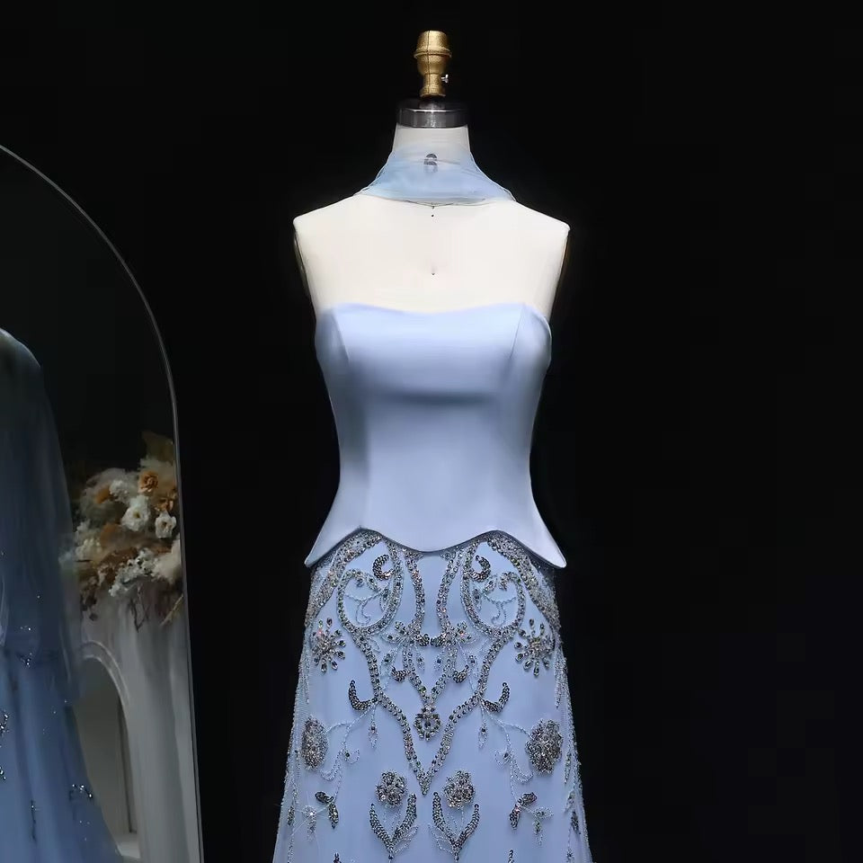 Luxury Corset Gown with Sparkling Crystal Details 2025