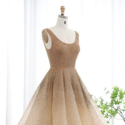 Luxury Crystal Evening Dress