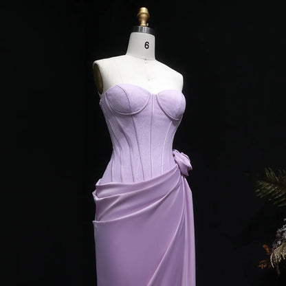 3D Floral Corset Draped Gown