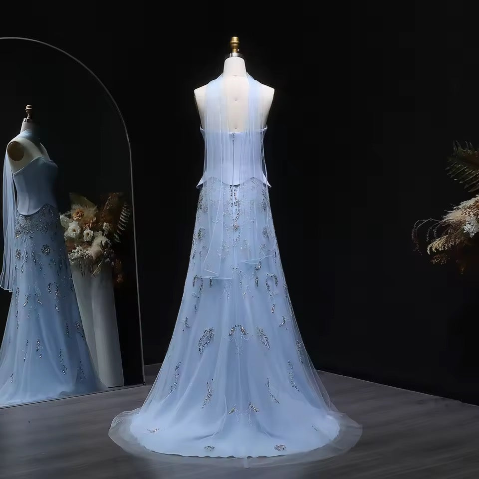 Luxury Corset Gown with Sparkling Crystal Details 2025