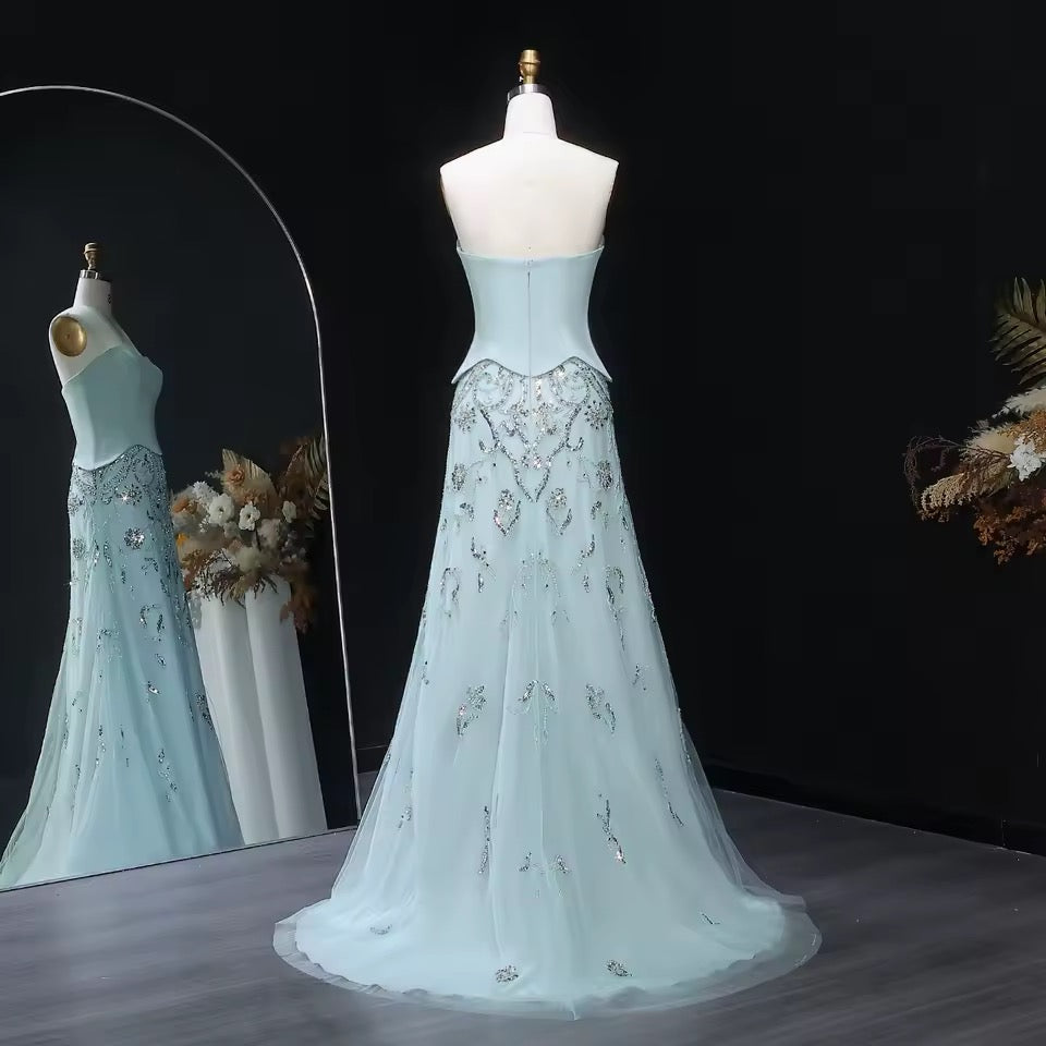 Luxury Corset Gown with Sparkling Crystal Details 2025