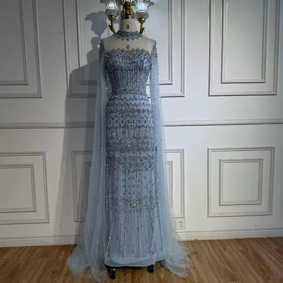 “Regal Majesty” Luxury Embroidered Crystal Dress