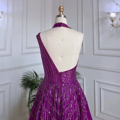 Elegant Beaded Ball Gown – Sparkling One-Shoulder Formal Dress
