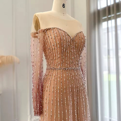 Luxury Evening Long Sleeve dress