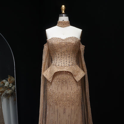 Luxury gold dress