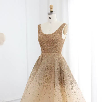 Luxury Crystal Evening Dress