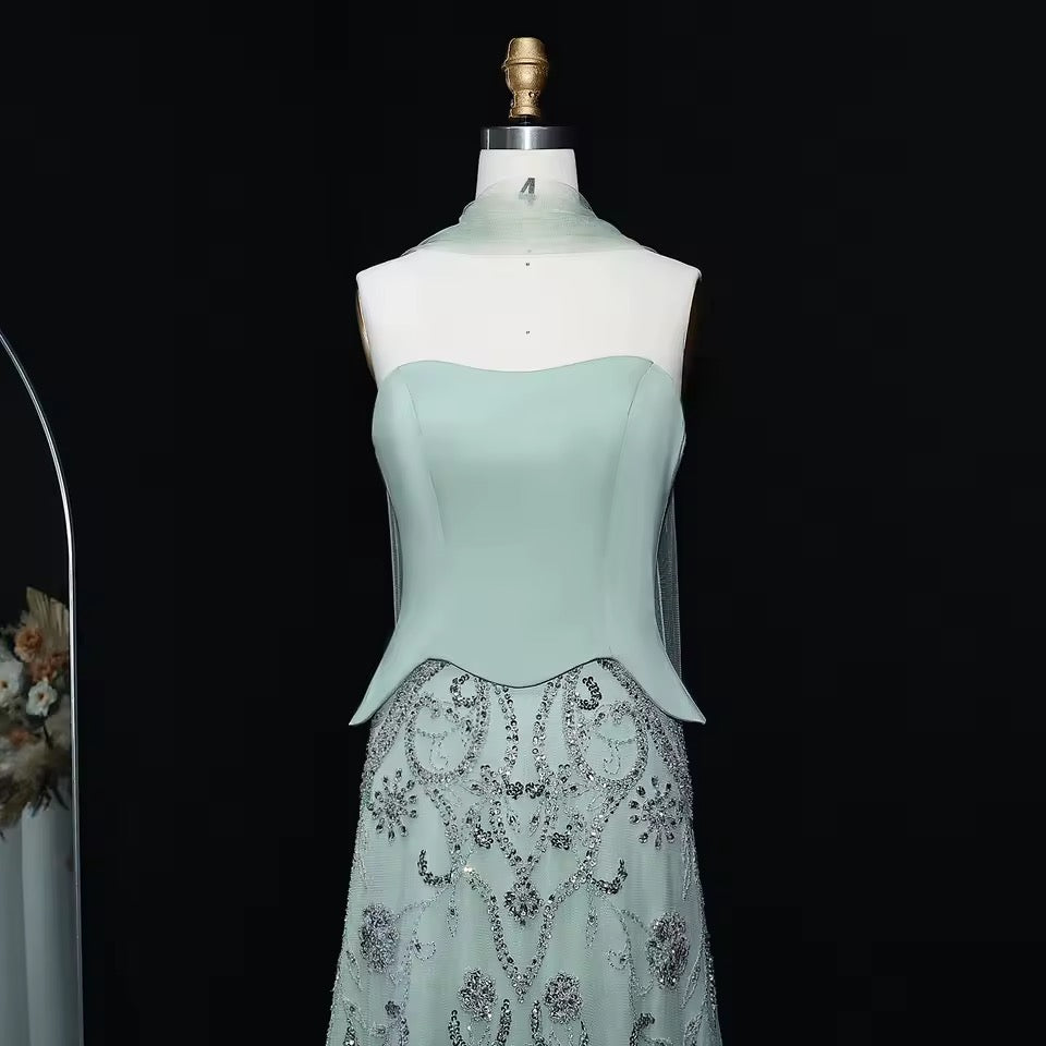 Luxury Corset Gown with Sparkling Crystal Details 2025