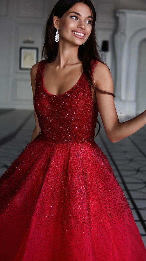 Luxury Crystal Evening Dress