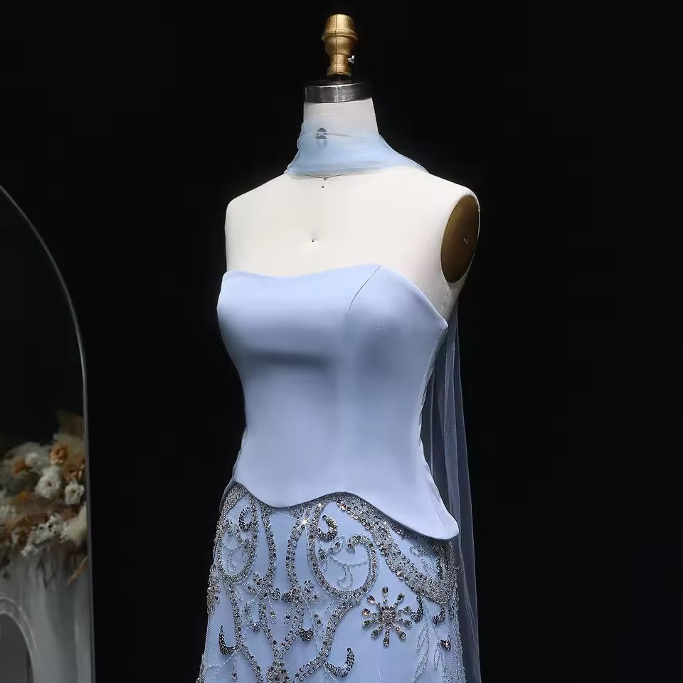 Luxury Corset Gown with Sparkling Crystal Details 2025
