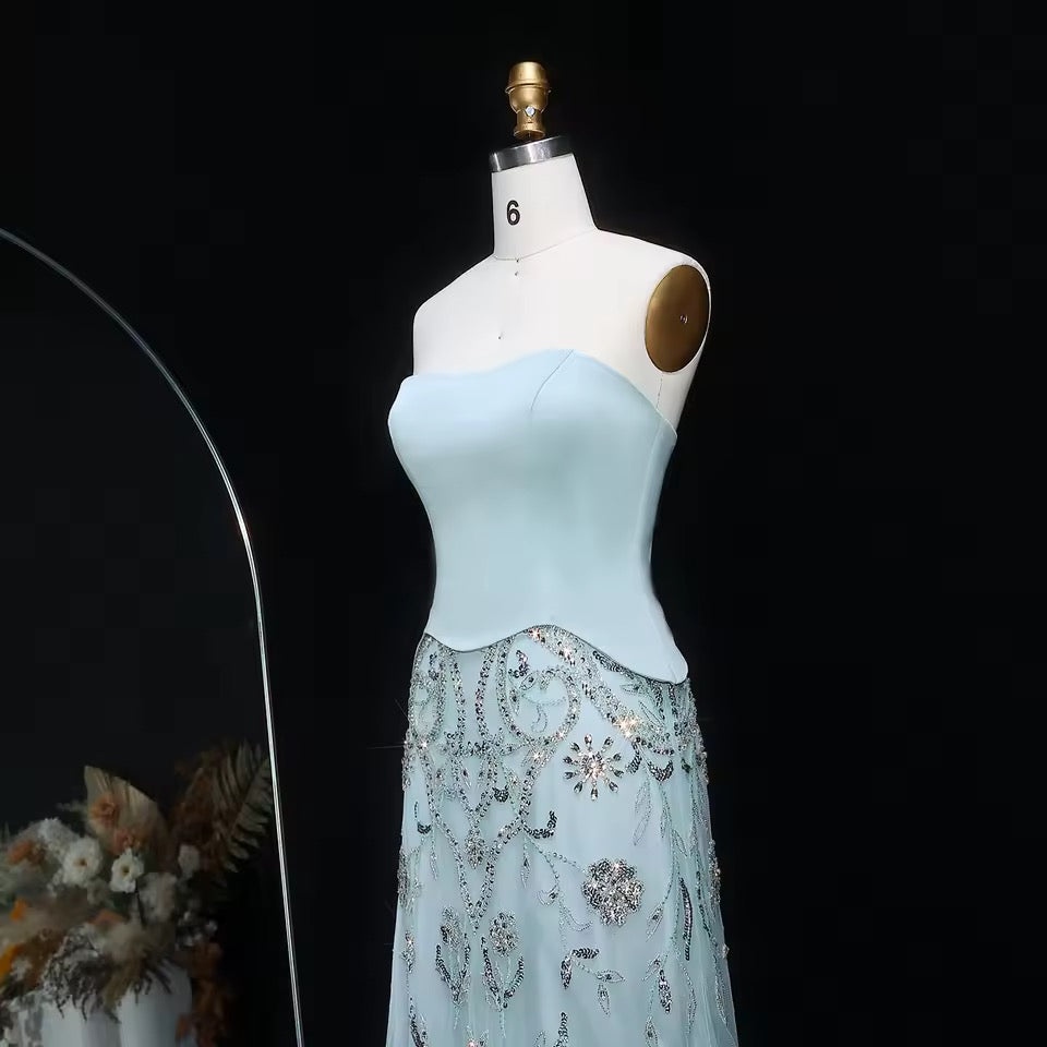 Luxury Corset Gown with Sparkling Crystal Details 2025