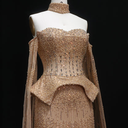 Luxury gold dress