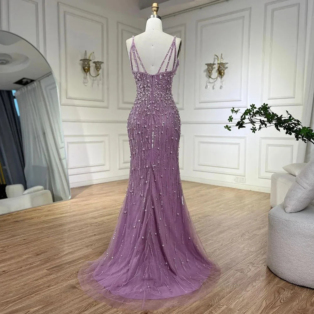 Pink Mermaid Evening Dress