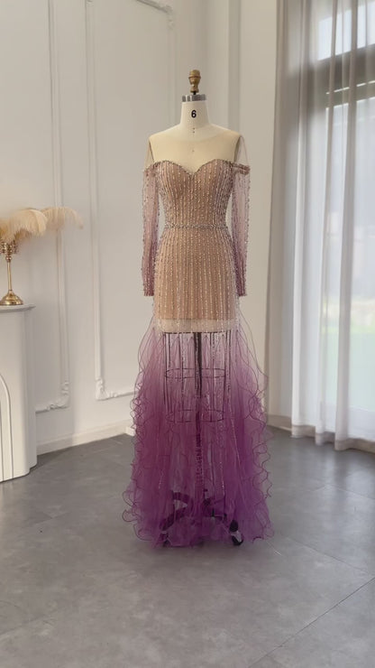 Luxury Evening Long Sleeve dress
